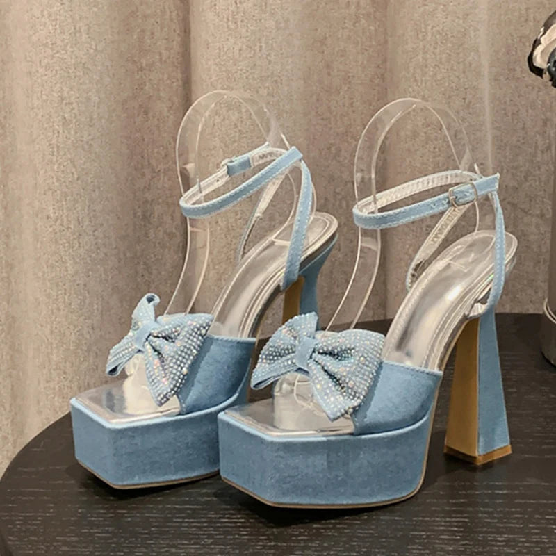 SANDÁLIA PLATAFORMA LOREN JEANS