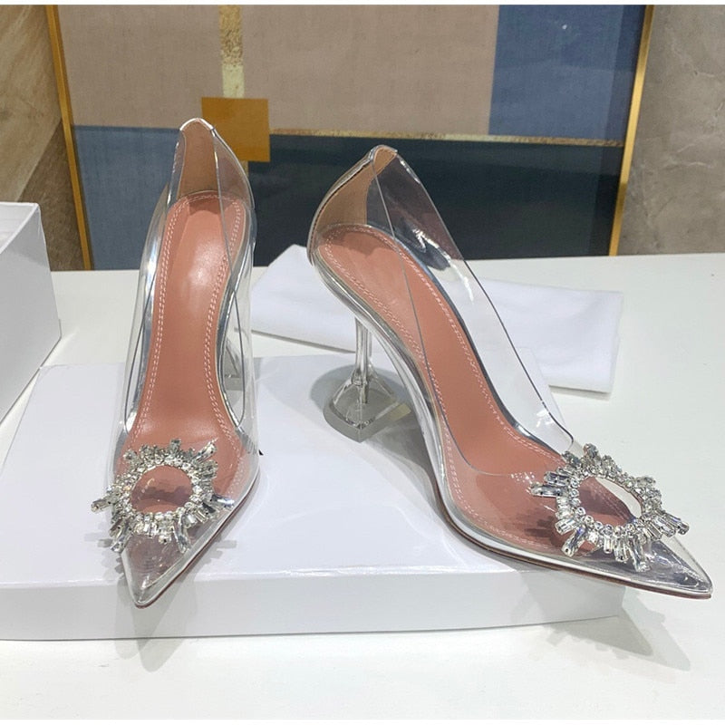 SCARPIN CINDY SALTO TAÇA CRISTAL