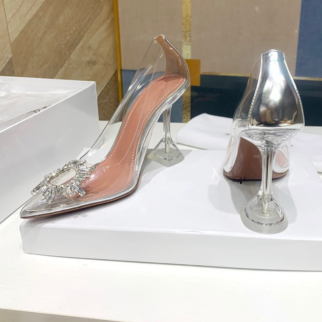 SCARPIN CINDY SALTO TAÇA CRISTAL