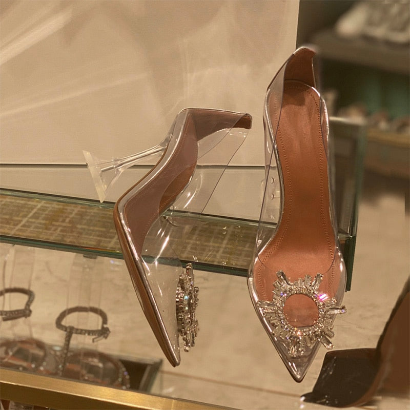 SCARPIN CINDY SALTO TAÇA CRISTAL