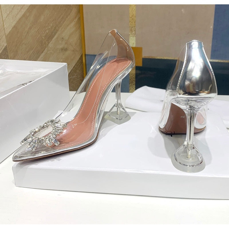 SCARPIN CINDY SALTO TAÇA CRISTAL
