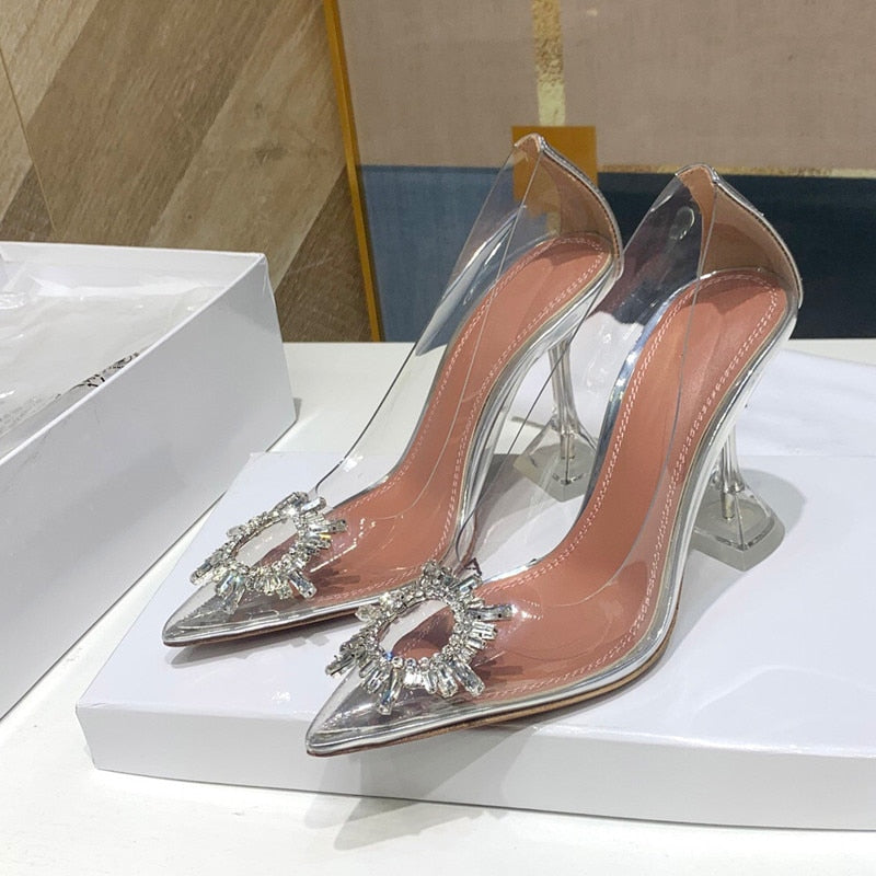 SCARPIN CINDY SALTO TAÇA CRISTAL